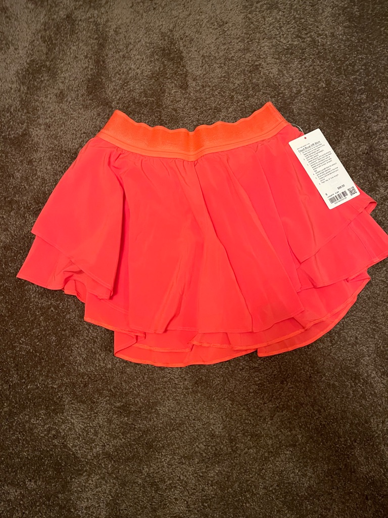 Lululemon Athletica Coral Layered Circle Skirt
